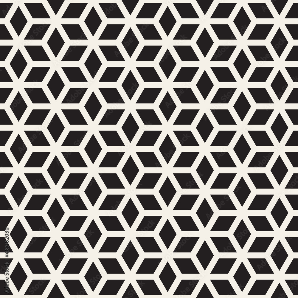Vector seamless pattern. Repeating geometric abstract elements. Stylish monochrome background design. Vector seamless pattern. Repeating geometric abstract elements. Stylish monochrome background design.