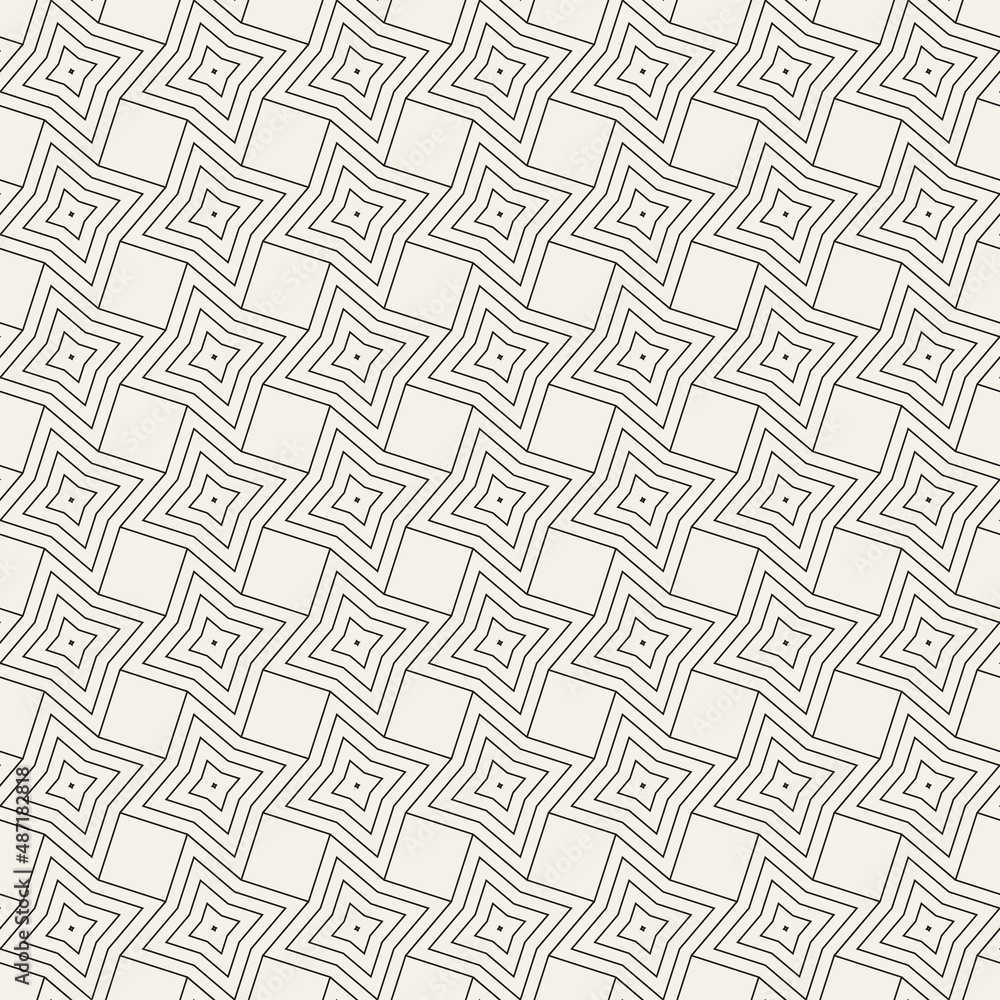 Vector seamless pattern. Repeating geometric abstract elements. Stylish monochrome background design. Vector seamless pattern. Repeating geometric abstract elements. Stylish monochrome background design.