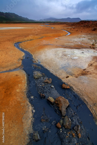 Hverir geotermal area photo