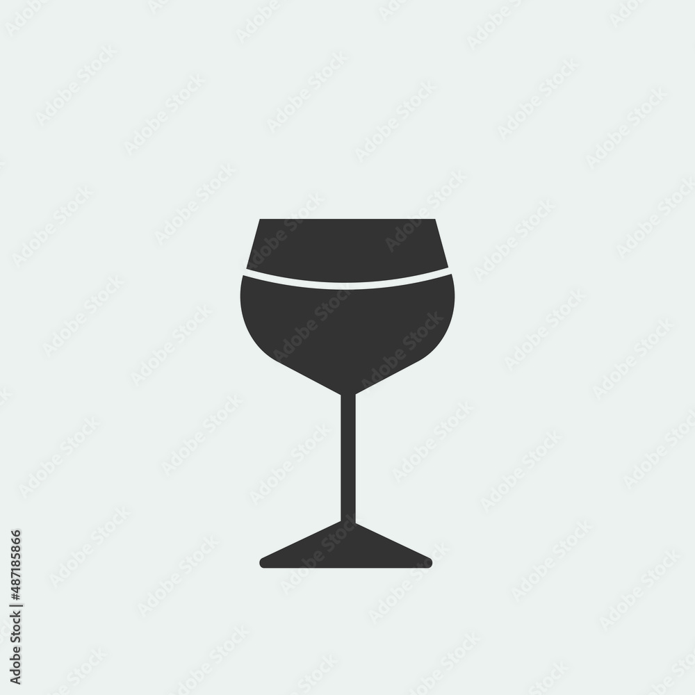 Wine vector icon illustration sign Wine vector icon illustration sign