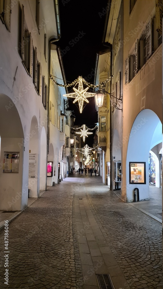 street in the town country Merano