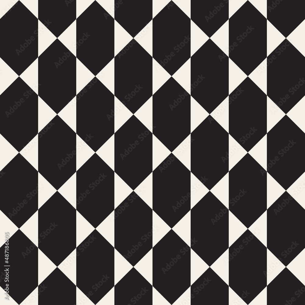 Vector seamless pattern. Repeating geometric abstract elements. Stylish monochrome background design. Vector seamless pattern. Repeating geometric abstract elements. Stylish monochrome background design.