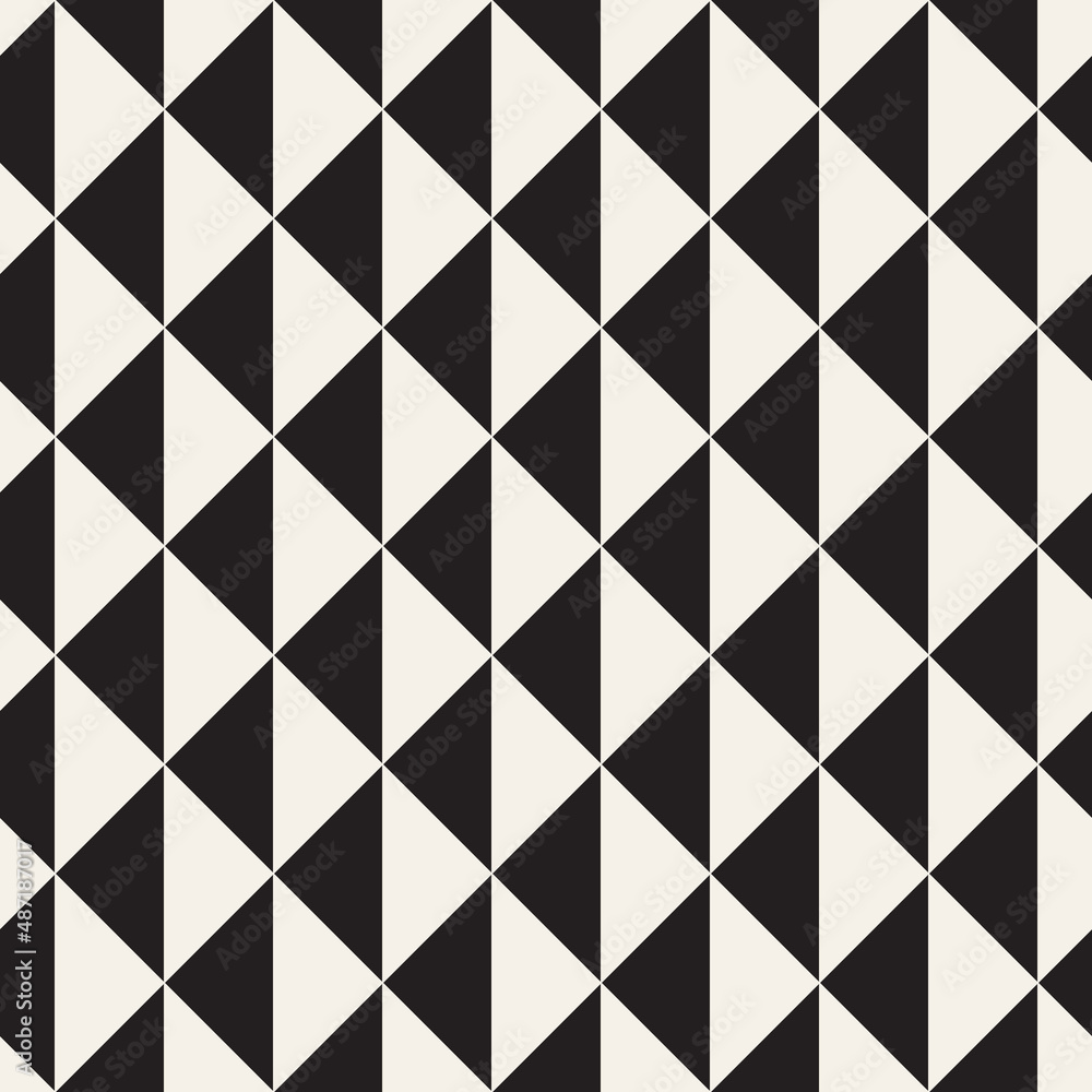 Vector seamless pattern. Repeating geometric abstract elements. Stylish monochrome background design. Vector seamless pattern. Repeating geometric abstract elements. Stylish monochrome background design.