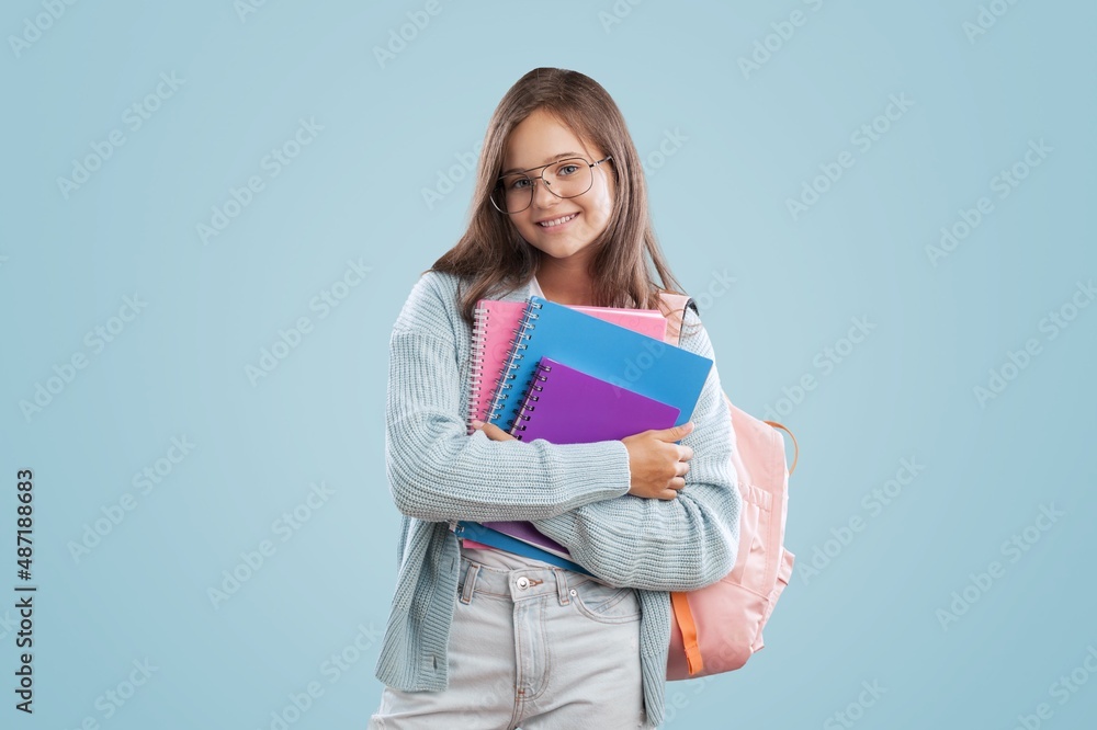 Smart college student about to write an essay or homework Smart college student about to write an essay or homework