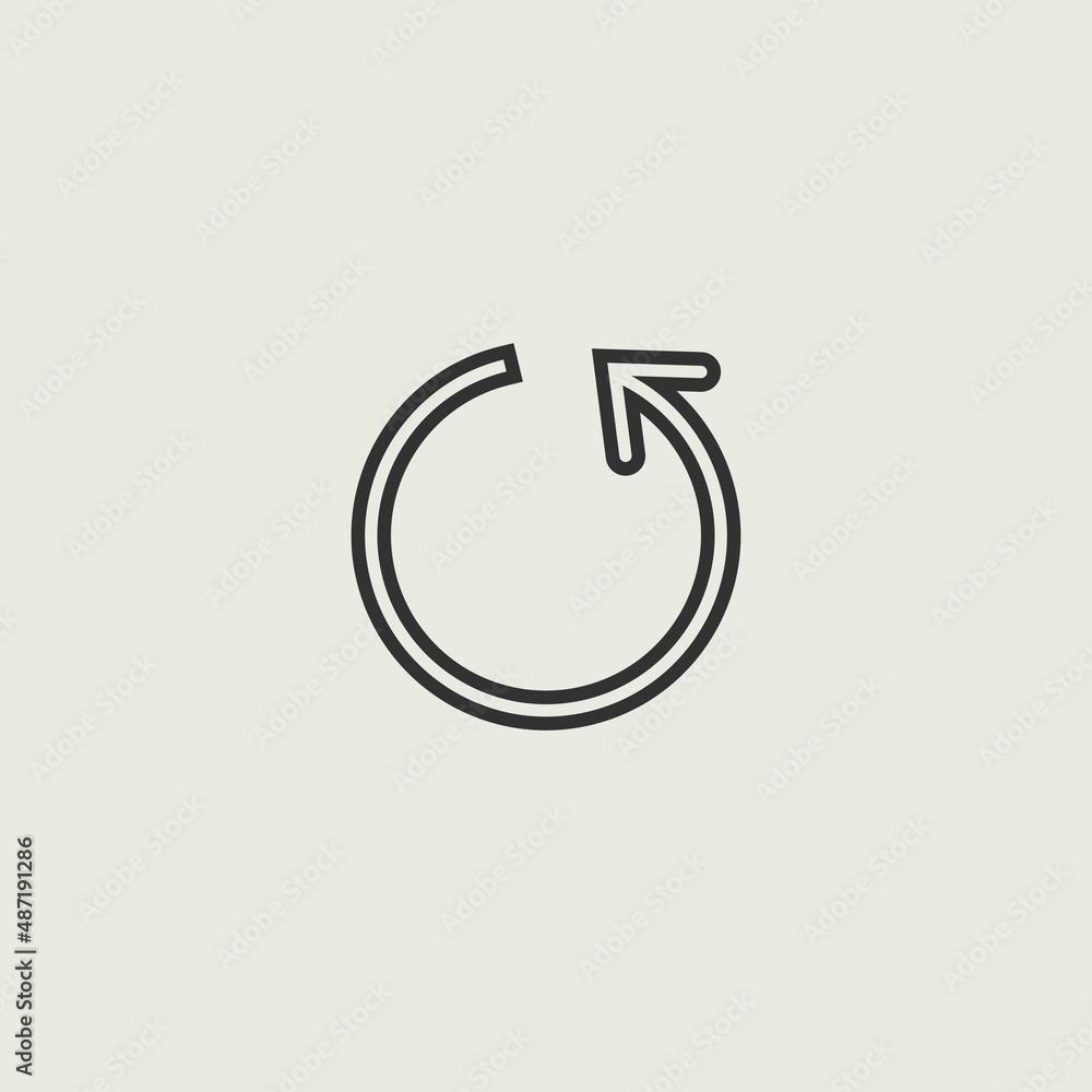 Reload vector icon illustration sign Reload vector icon illustration sign