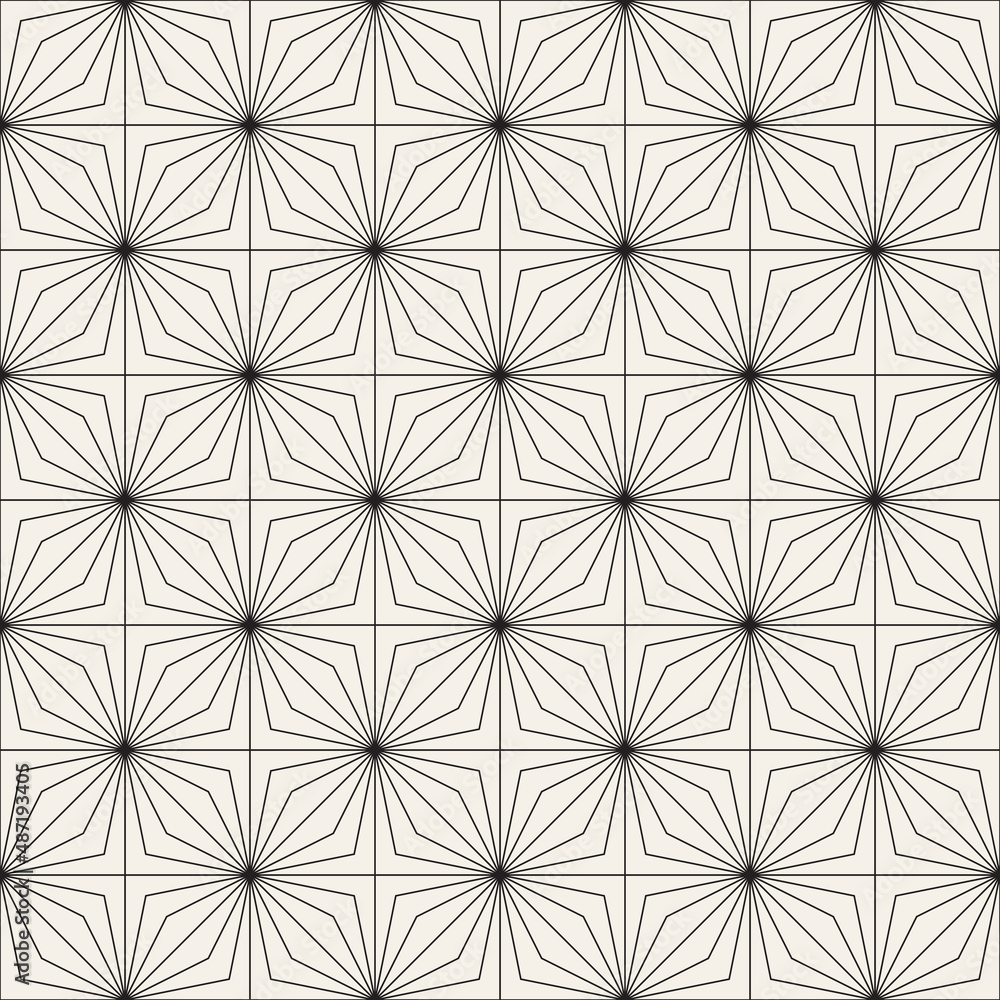 Vector seamless pattern. Repeating geometric elements. Stylish monochrome background design. Vector seamless pattern. Repeating geometric elements. Stylish monochrome background design.