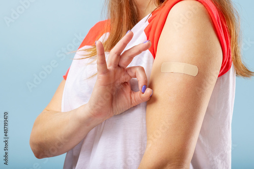 Obraz na plátně Successful Covid-19 vaccination