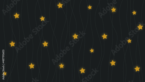Vector illustration.
Background from threads with pendants of stars.
Background with lanterns.
Wallpaper glowing stars on strings.
Abstract background. Wallpaper minimalism.
