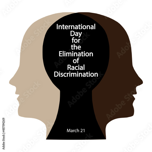 International Day for the Elimination of Racial Discrimination, vector art illustration.