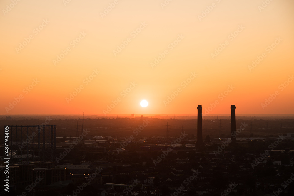 Industrial sunset