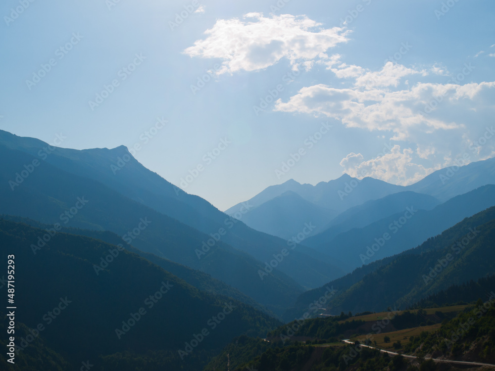 Obraz premium Saventi mountains silhouettes