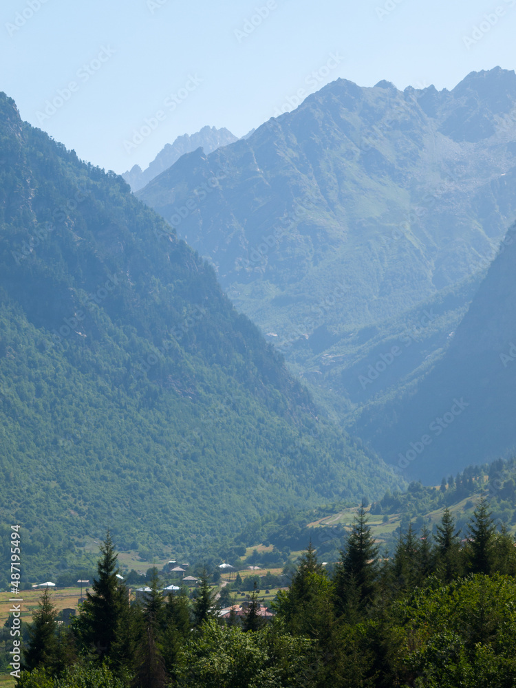 mountains of the Svaneti region, Georgia