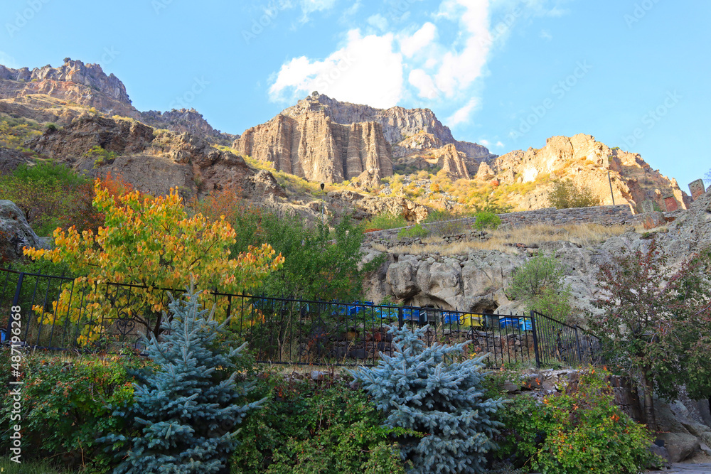 Autumn landscape near Geghard Monastery in Armenia Autumn landscape near Geghard Monastery in Armenia