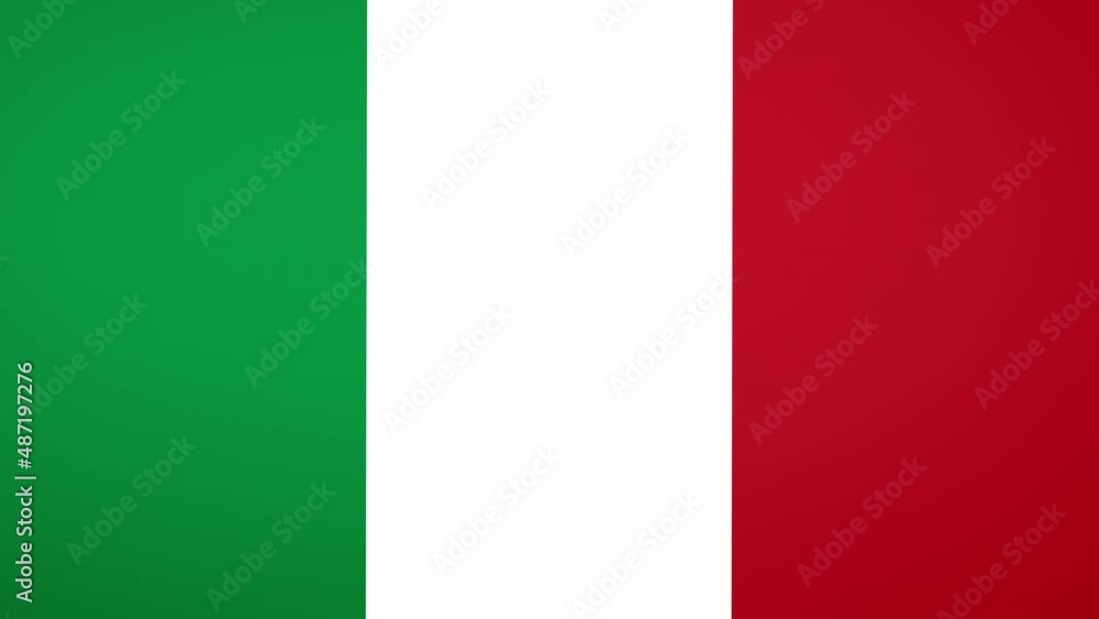 Italy Flag Composition - loopable animation Italy Flag Composition - loopable animation