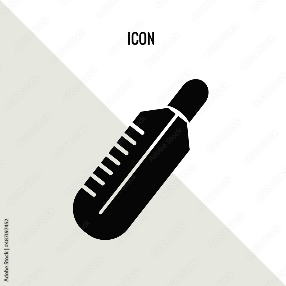 Thermometer vector icon illustration sign Thermometer vector icon illustration sign