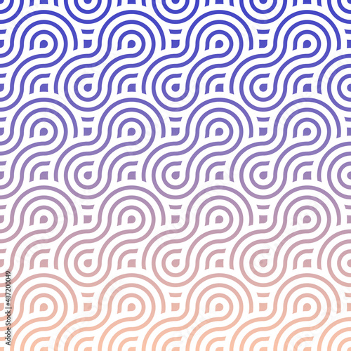 Abstract colorful overlapping circles, ethnic pattern background. 