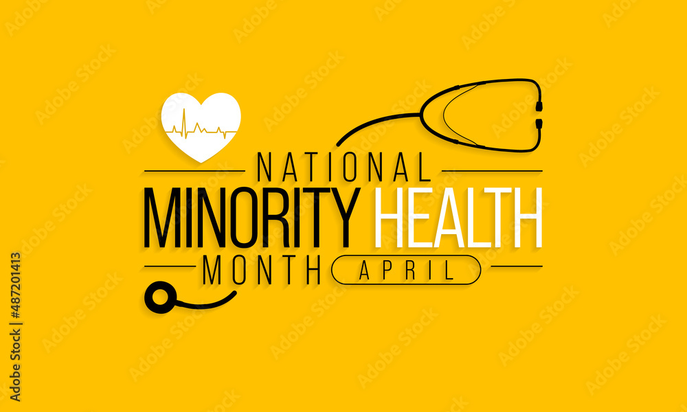 National Minority Health Month Is Observed Every Year In April, Vector ...