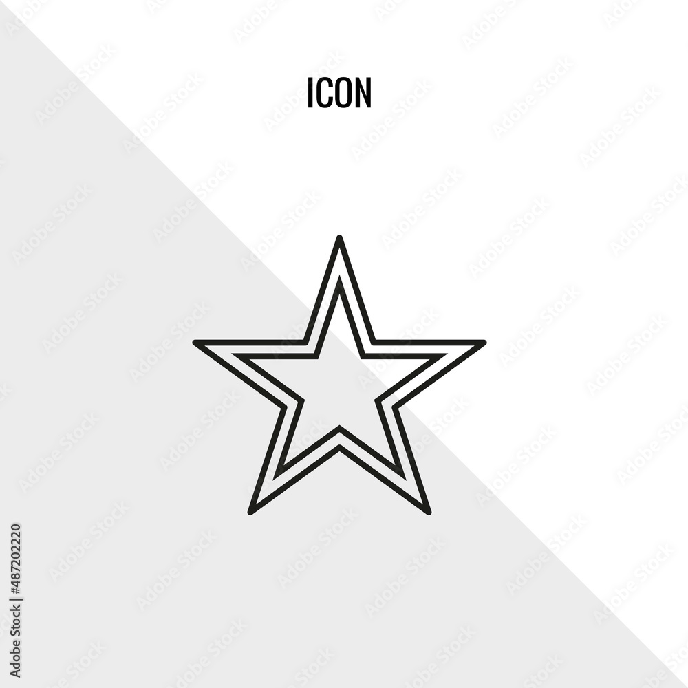Star vector icon illustration sign Star vector icon illustration sign