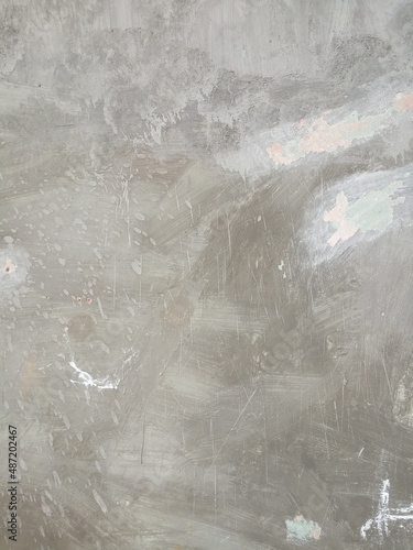 Gray paint old cracked background, wall background 