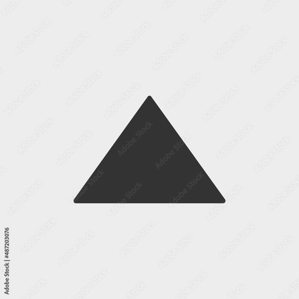 Triangle vector icon illustration sign Triangle vector icon illustration sign