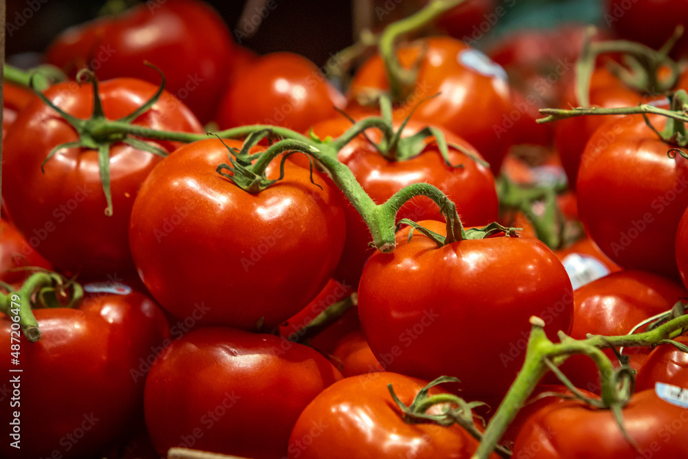 tomatoes in a market tomatoes in a market