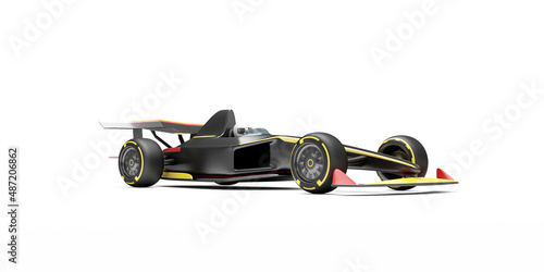Racing Sport Car on white background