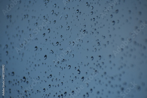 raindrops on window