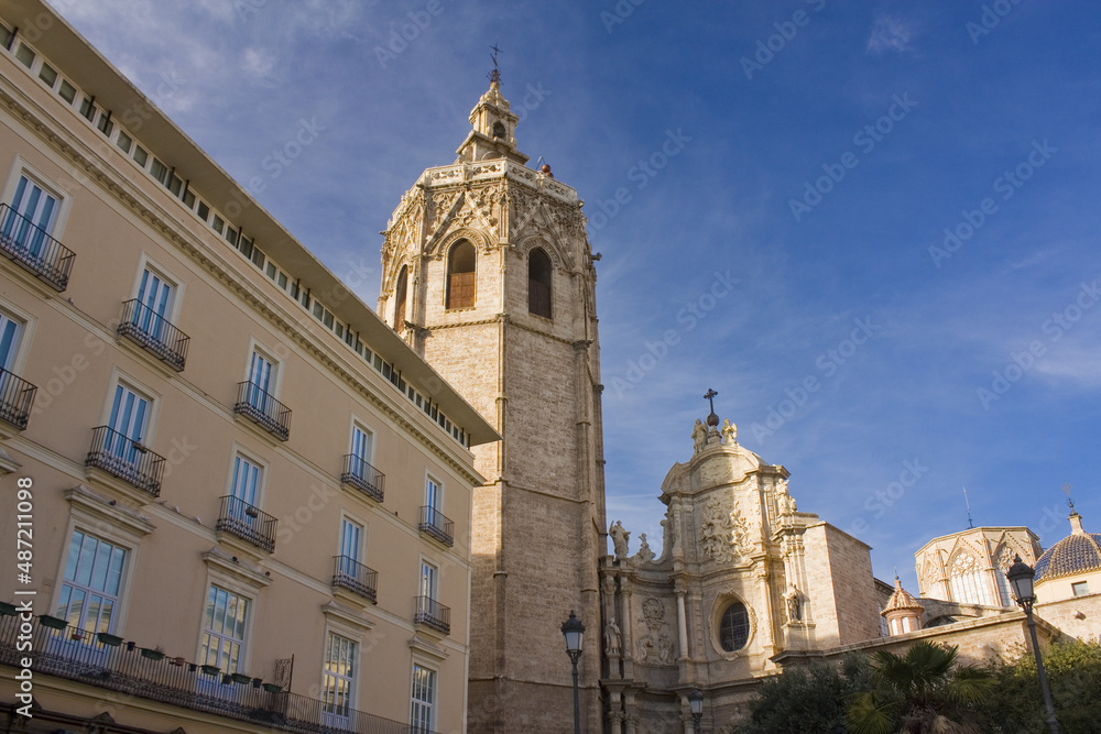 Fragment of Church of Sant Joan del Mercat in Valencia, Spain	