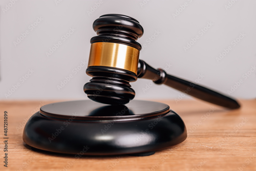 judge gavel with wood isolated on background judge gavel with wood isolated on background