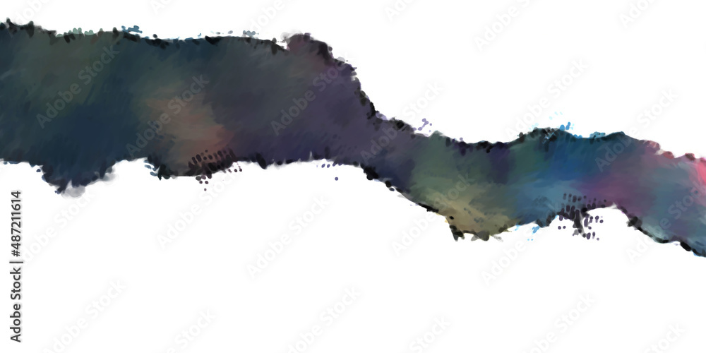 Diluted watercolor with bristle marks pattern. Contemporary and modern