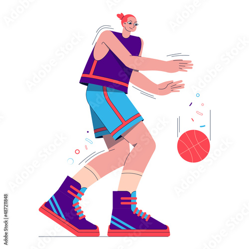 Guy Plays Basketball