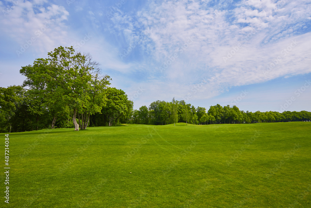 View of Golf Course with beautiful green field. View of Golf Course with beautiful green field.