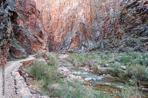 North Kaibab Trail Along Bright Angel Creek