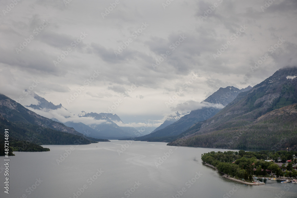 Waterton Lake view from Prince of Wales hotel
