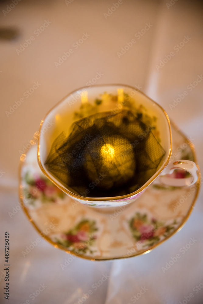 decorative tea cup candle wedding table decoration
