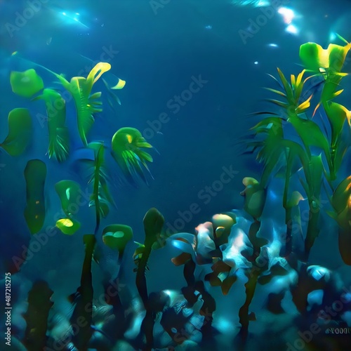 coral reef and fishes