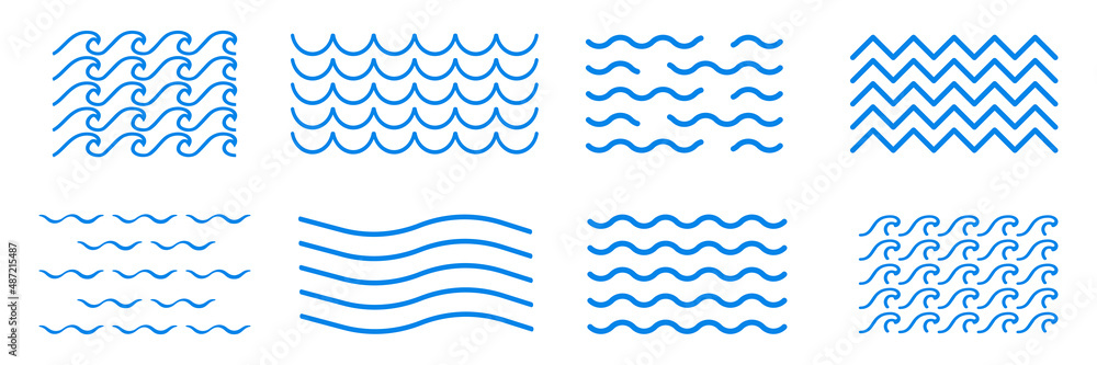 Wave line icon - obrazy, fototapety, plakaty 