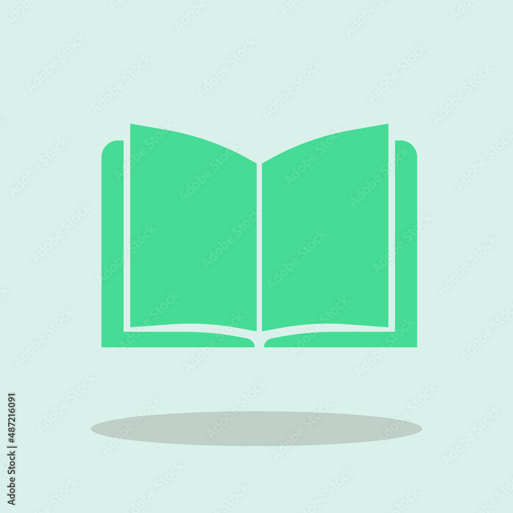 Open book vector icon illustration sign Open book vector icon illustration sign