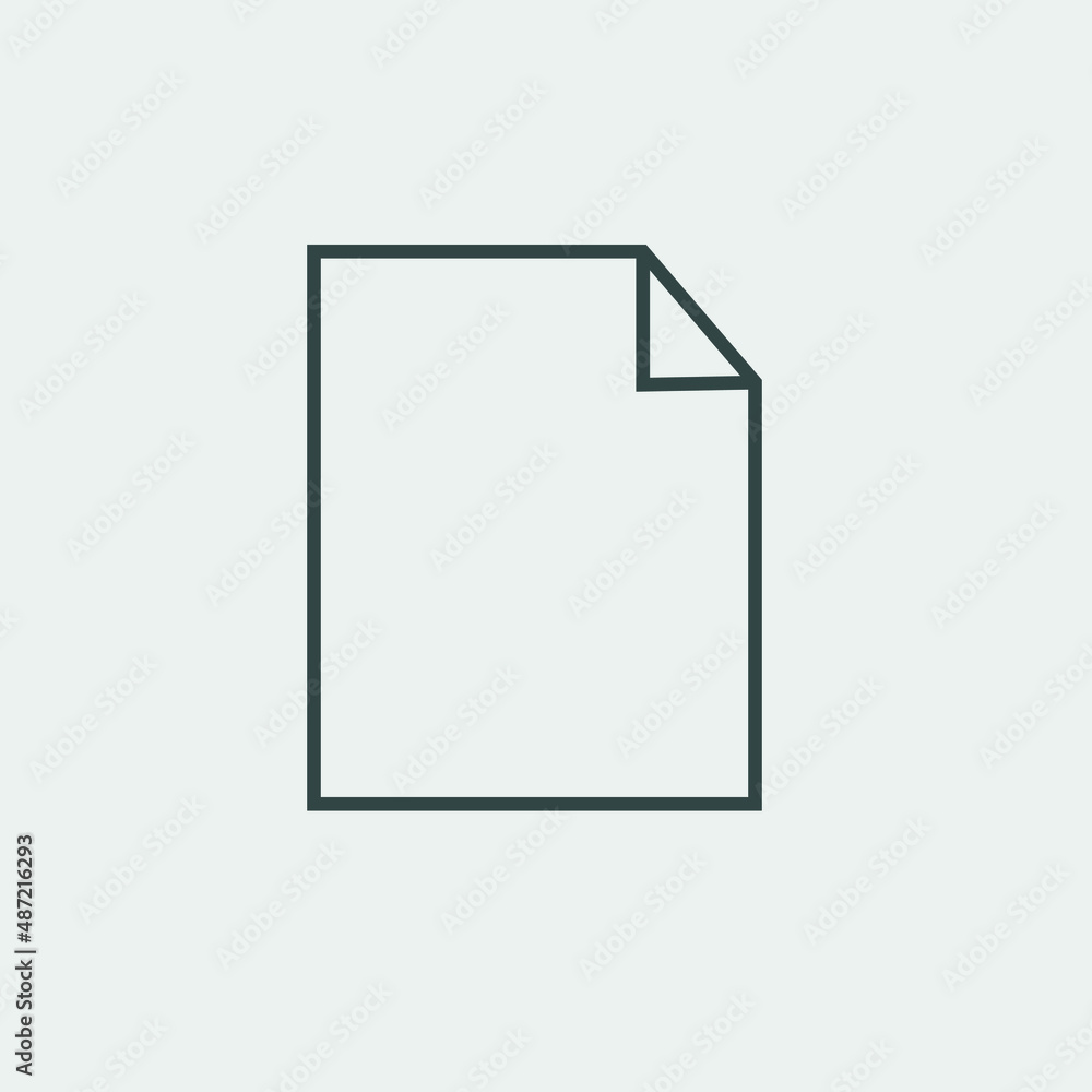 Paper vector icon illustration sign Paper vector icon illustration sign