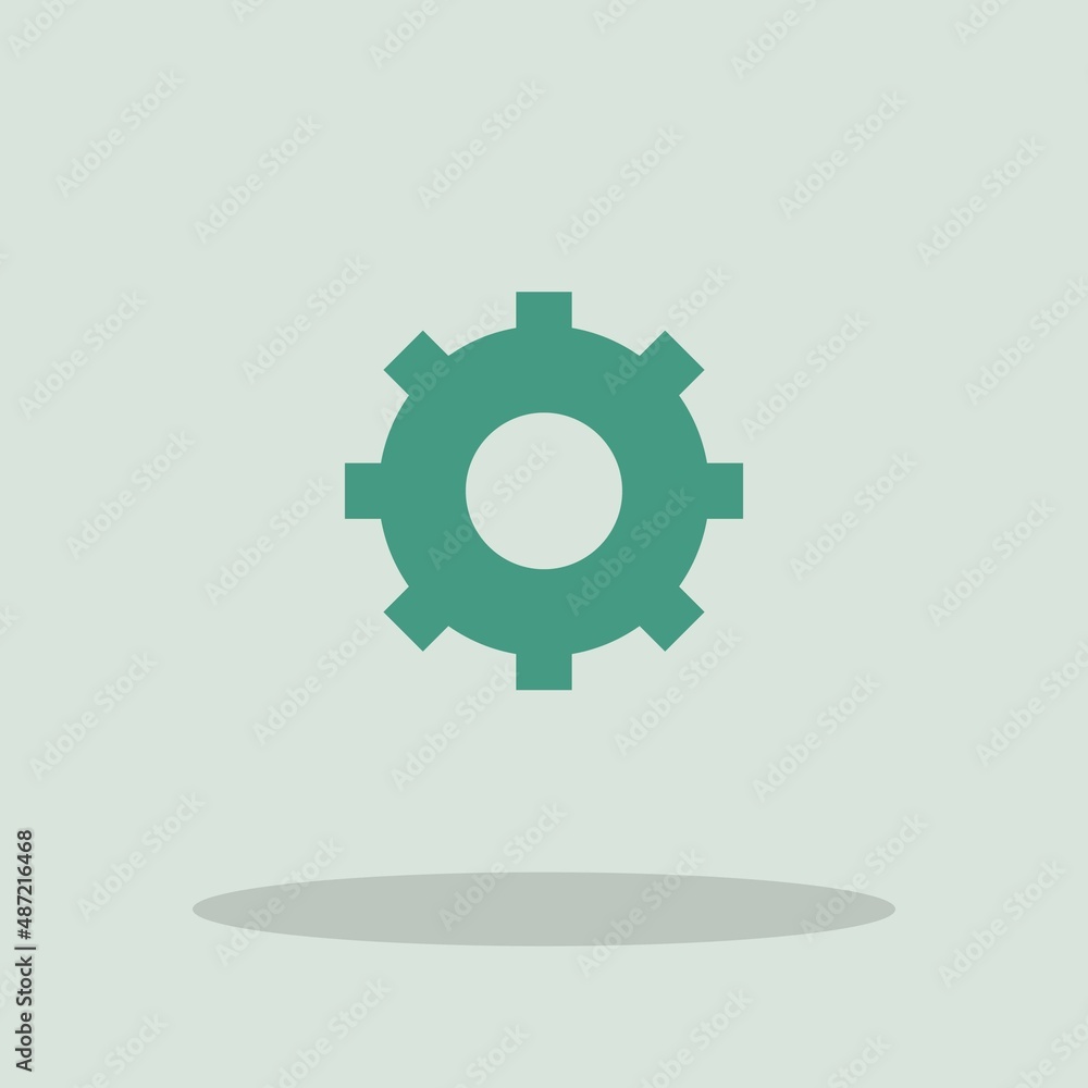 Settings gear vector icon illustration sign Settings gear vector icon illustration sign