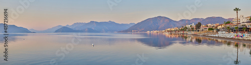 View over the beach of Marmaris