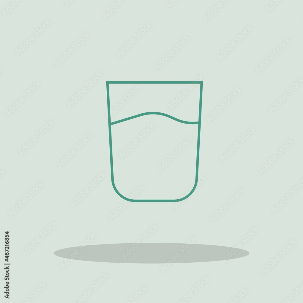 Cup of milk vector icon illustration sign Cup of milk vector icon illustration sign