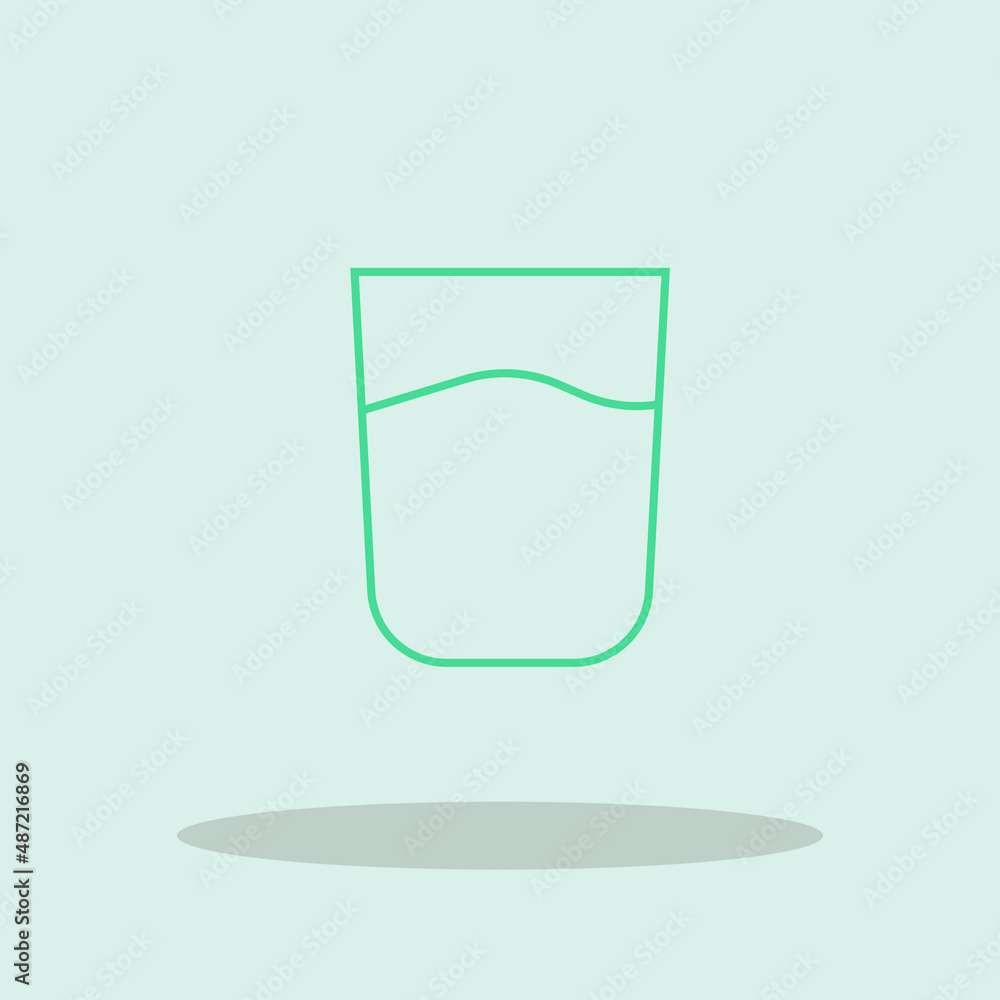 Cup of milk vector icon illustration sign Cup of milk vector icon illustration sign