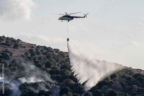 helicopter in flight
