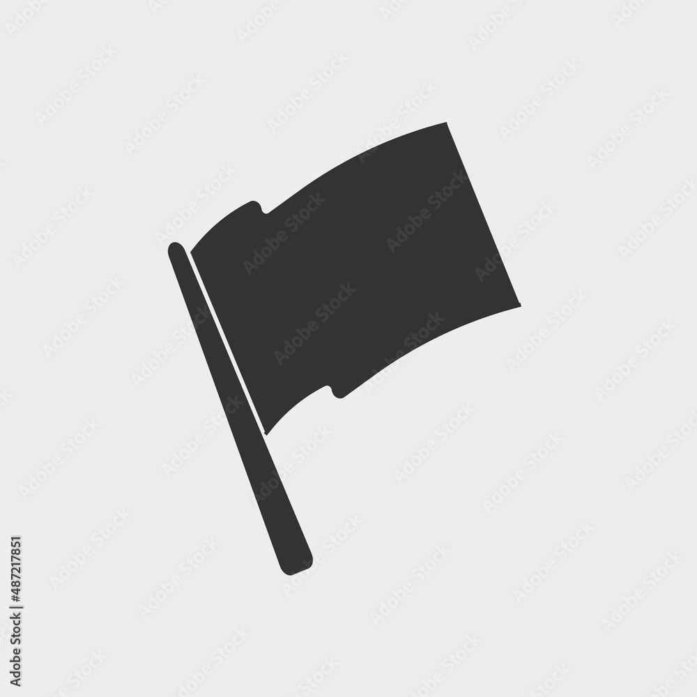 Flag vector icon illustration sign Flag vector icon illustration sign