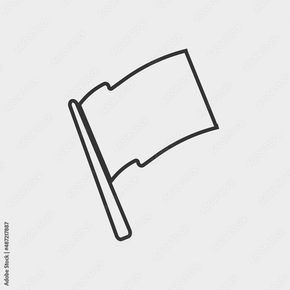 Flag vector icon illustration sign Flag vector icon illustration sign