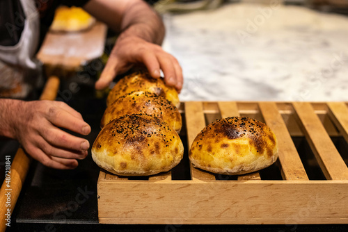 bread on the grill