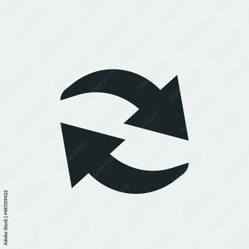 Reload vector icon illustration sign