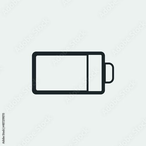 Bin vector icon illustration sign