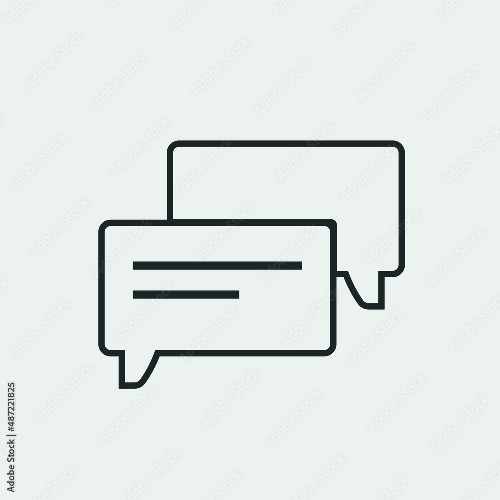 Chat vector icon illustration sign Chat vector icon illustration sign